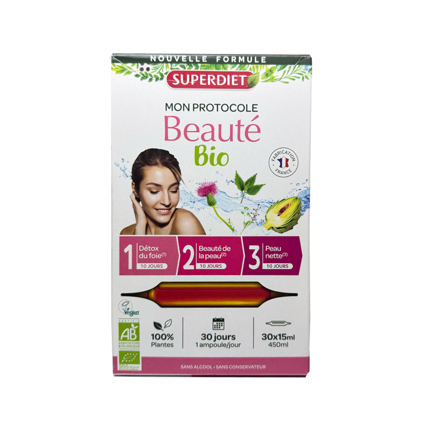 Protocole Beaute Bio - 30 Ampoules De 15 Ml