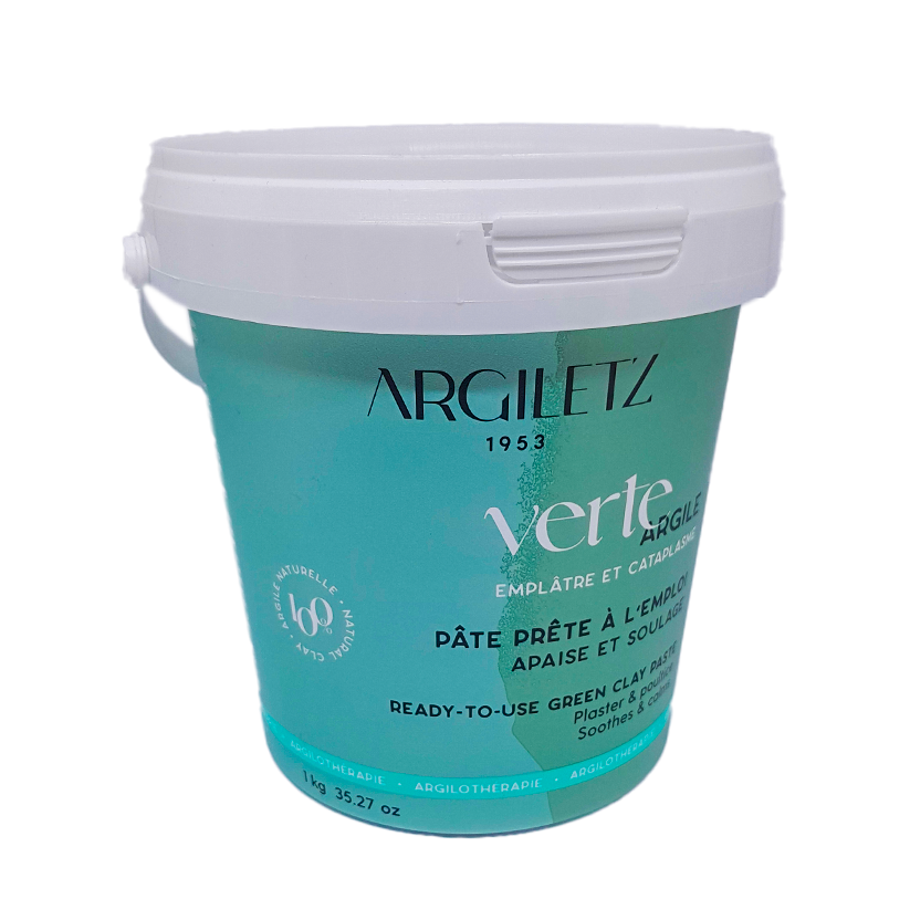 Pot argile verte prête à l'emploi 1kg