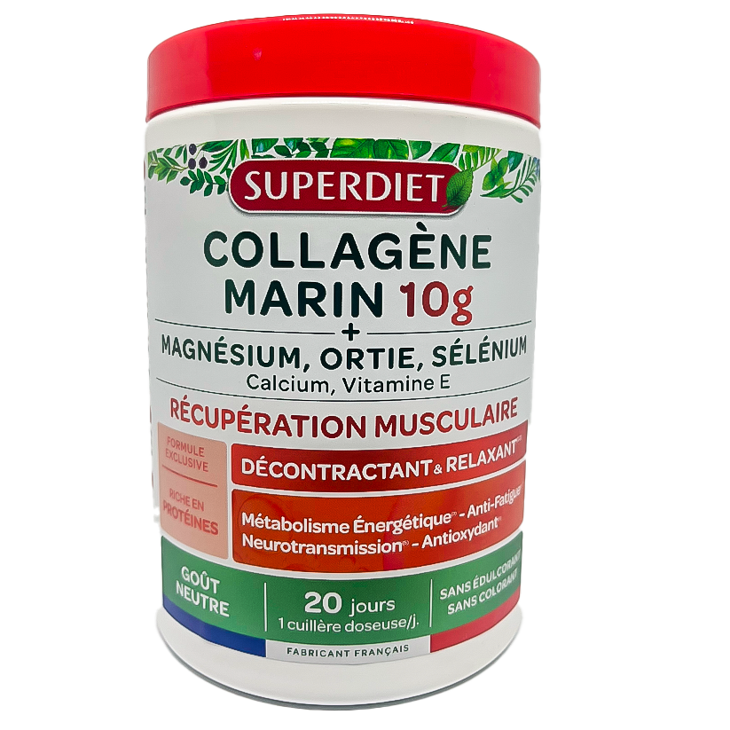 Collagène marin 10 gr masse musculaire210 gr