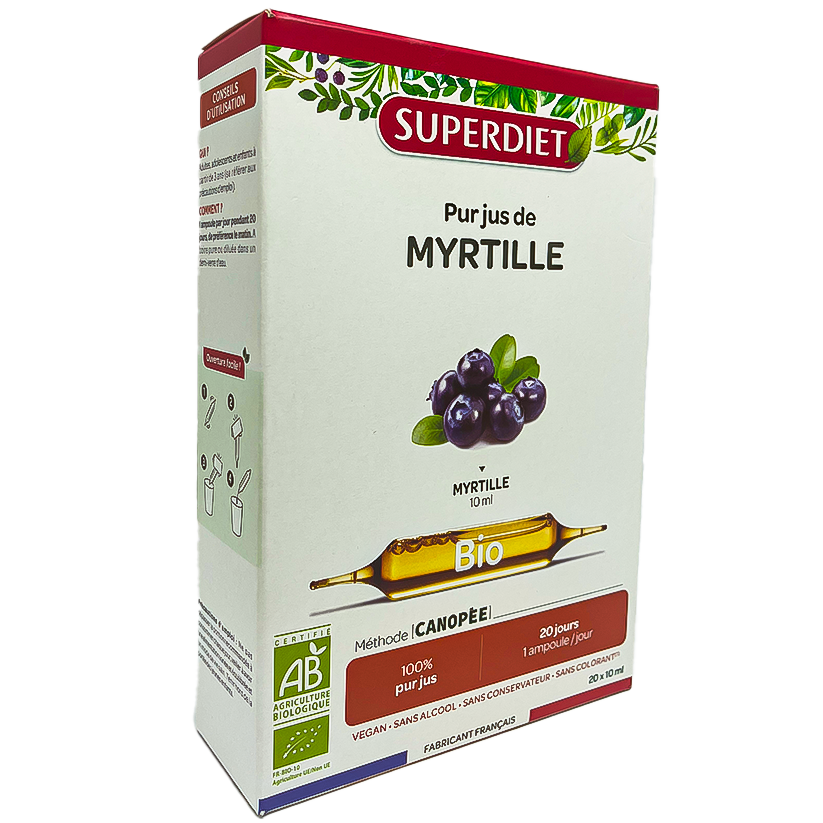 Myrtille Bio - 20 Ampoules De 10ml