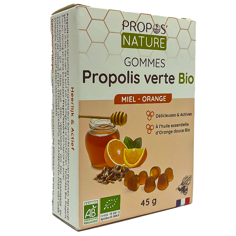 Gomme Propolis Miel et Orange